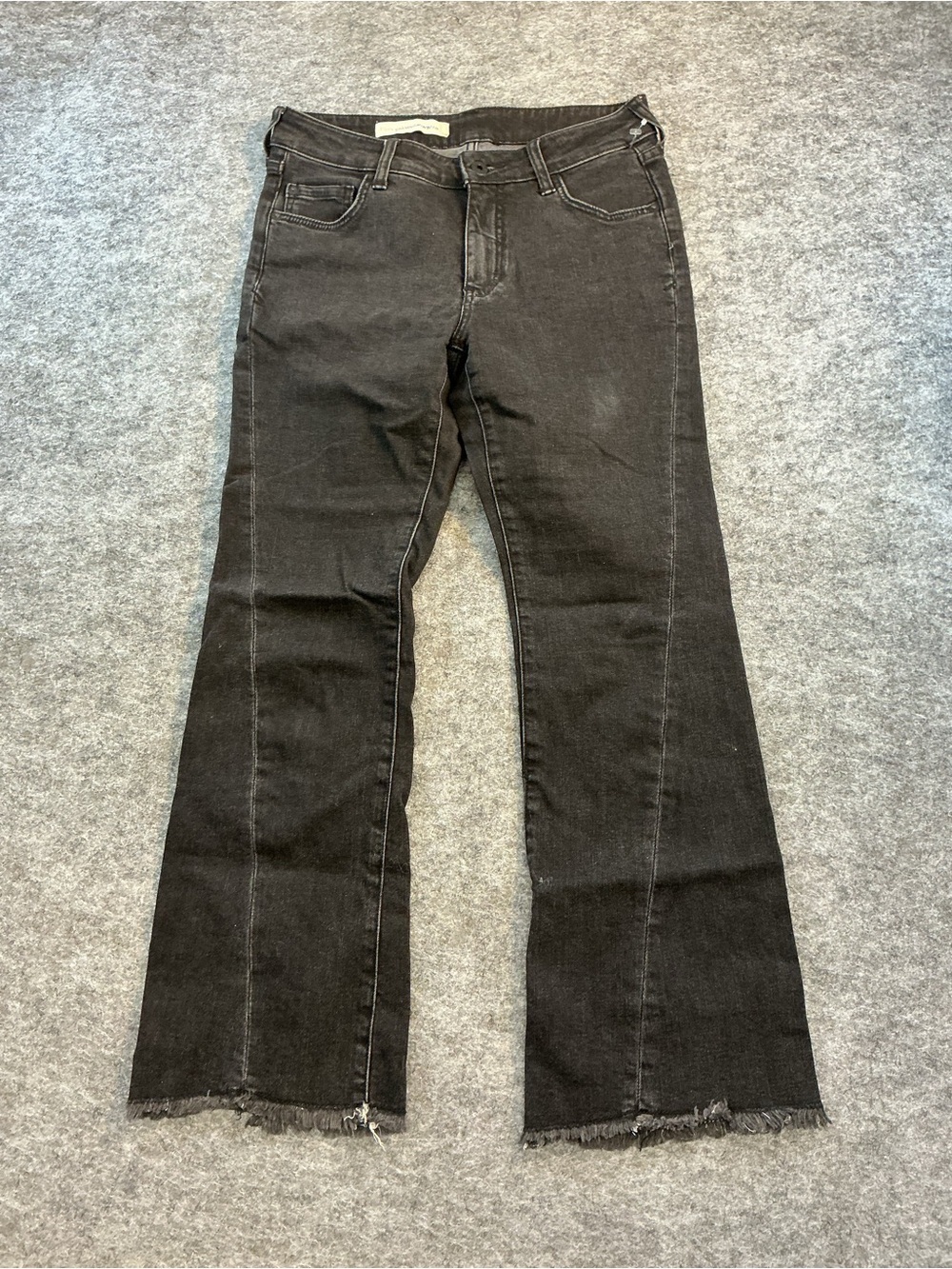 Pilcro Black Mid Rise Bootcut Flare Denim Size 2